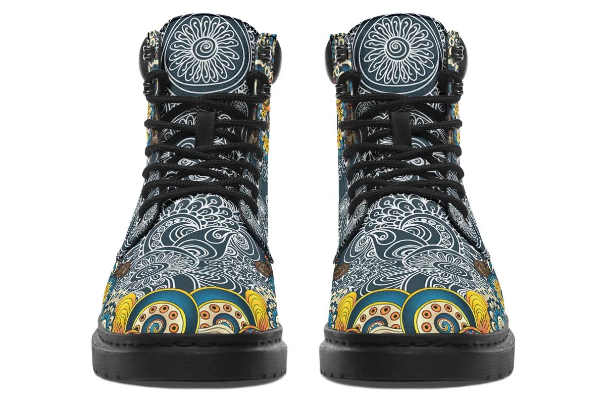 Blue Skull And Mandala