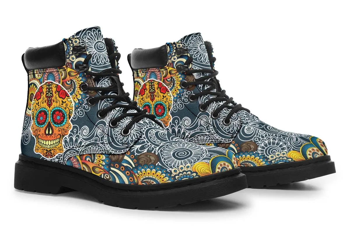 Blue Skull And Mandala
