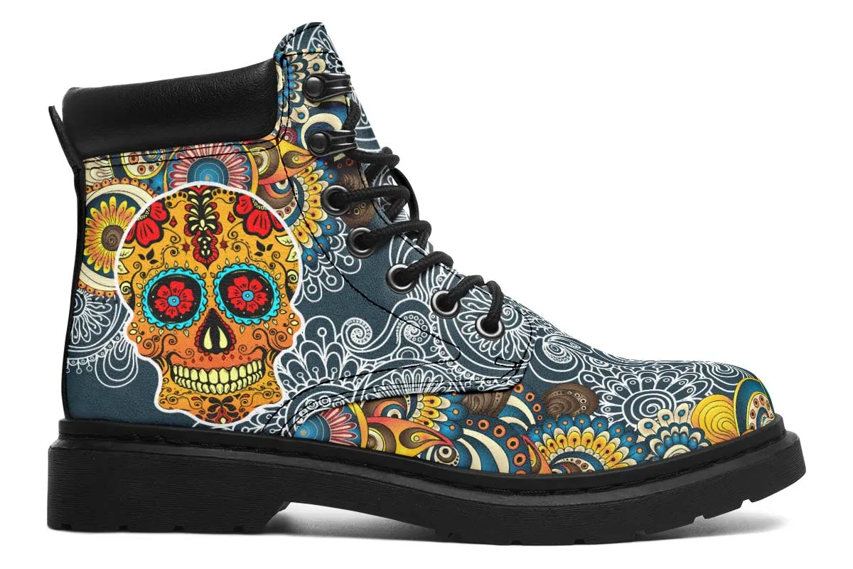 Blue Skull And Mandala