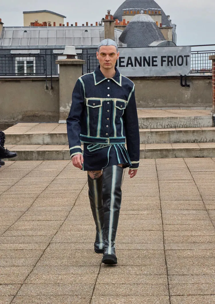 both X Jeanne Friot GAO PLATFORM THIGH HIGH BOOTS-BLACK
