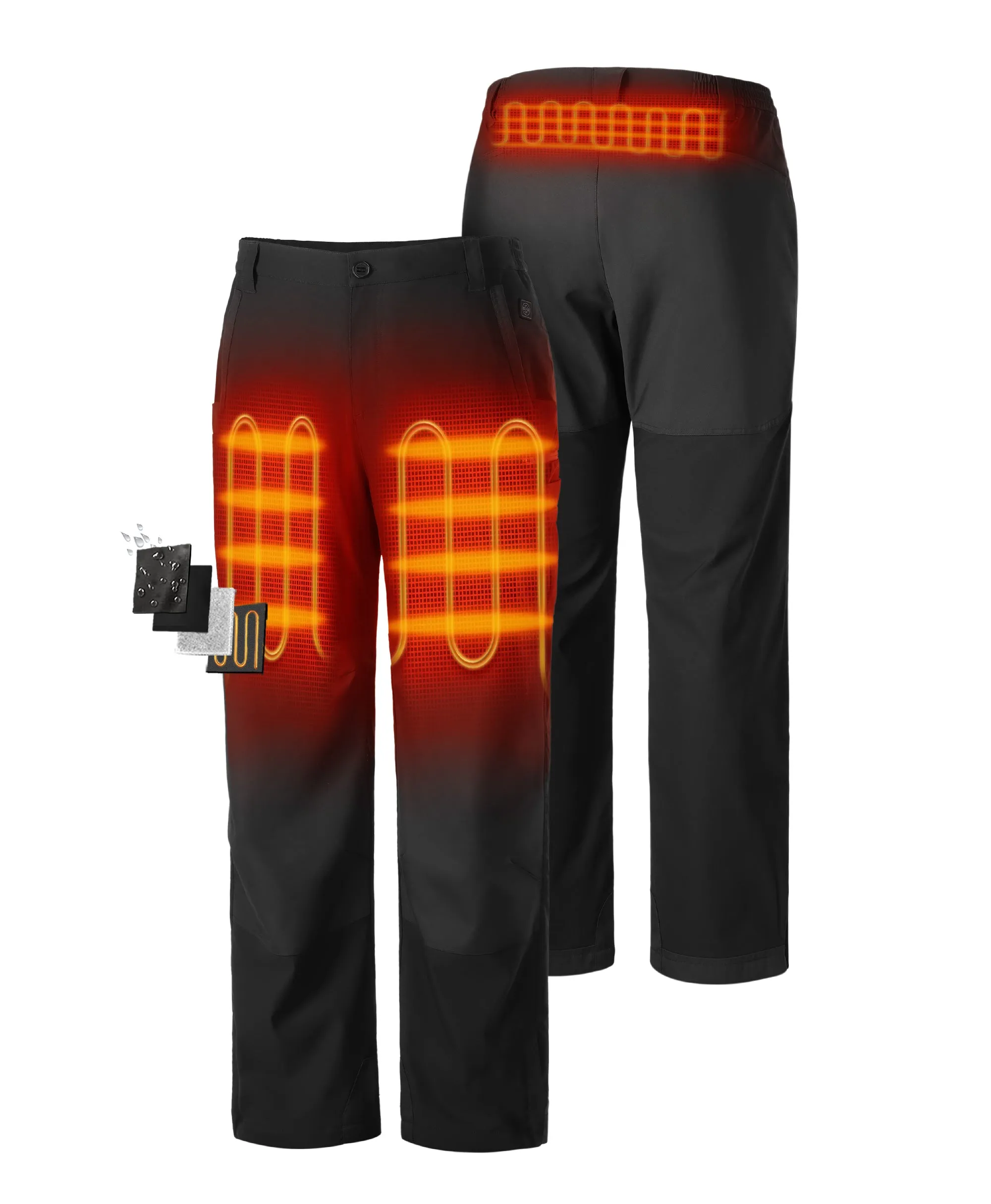 Bristol Men's Heated Utility Fleece Lined Pants (Apparel Only)