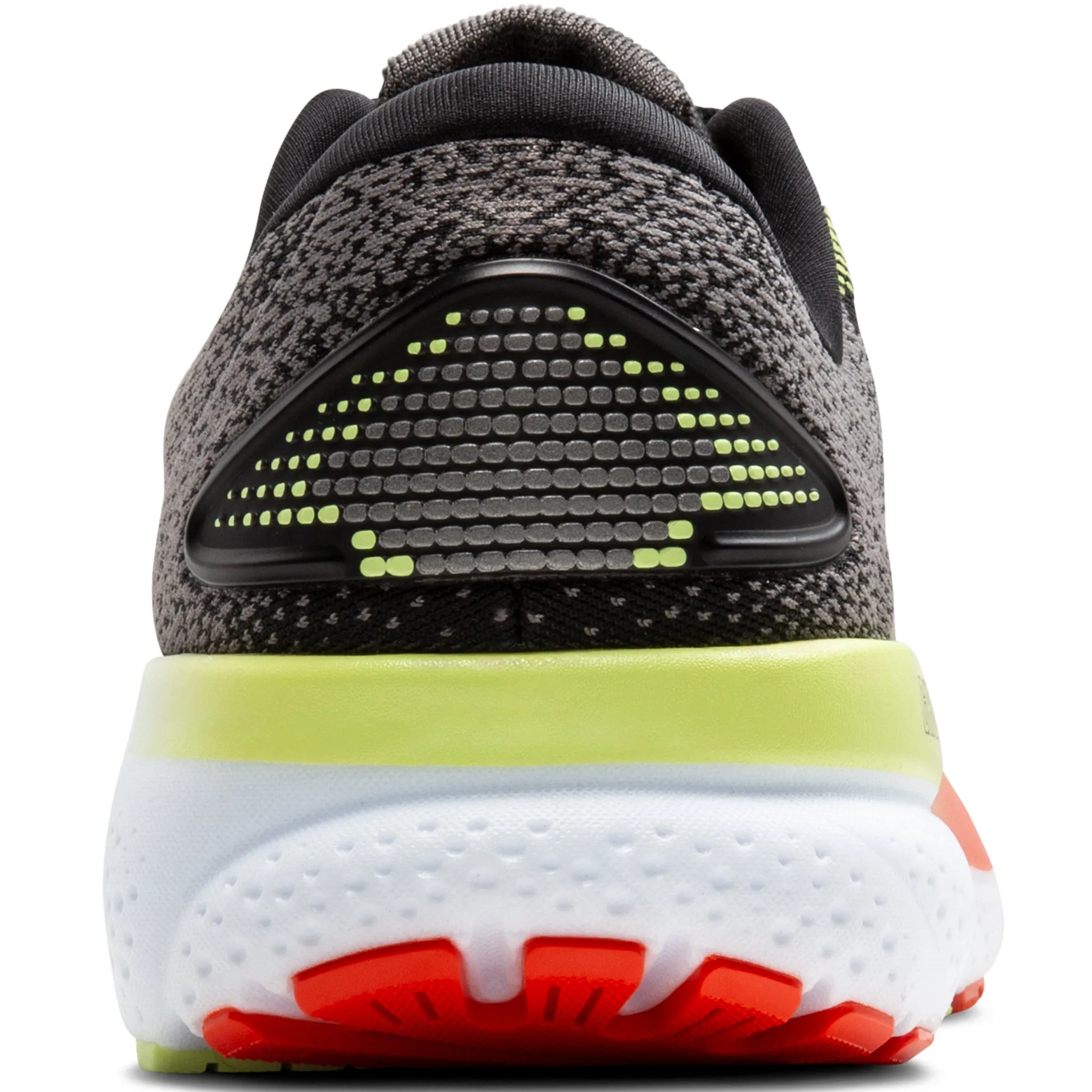 Brooks Ghost 16 Men's Wide Fit 2E Black/Mandarin Red/Green