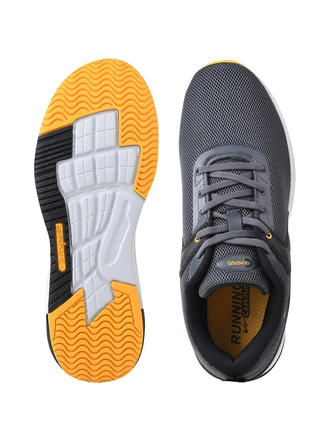 CAMP-SLASHER Grey Men's Running Shoes