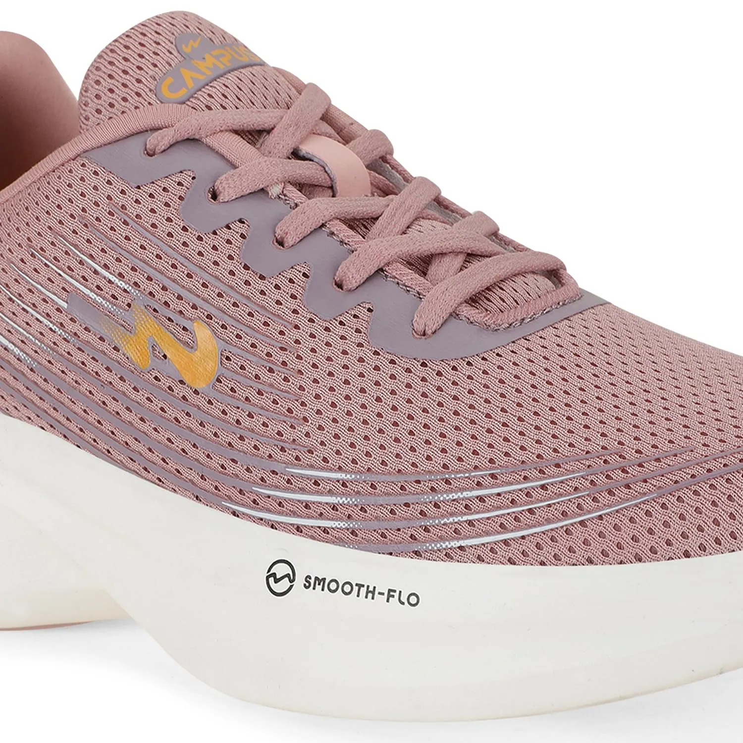 Campus Women's Camp-LEX Peach/MSTD Running Shoes 5 -UK/India