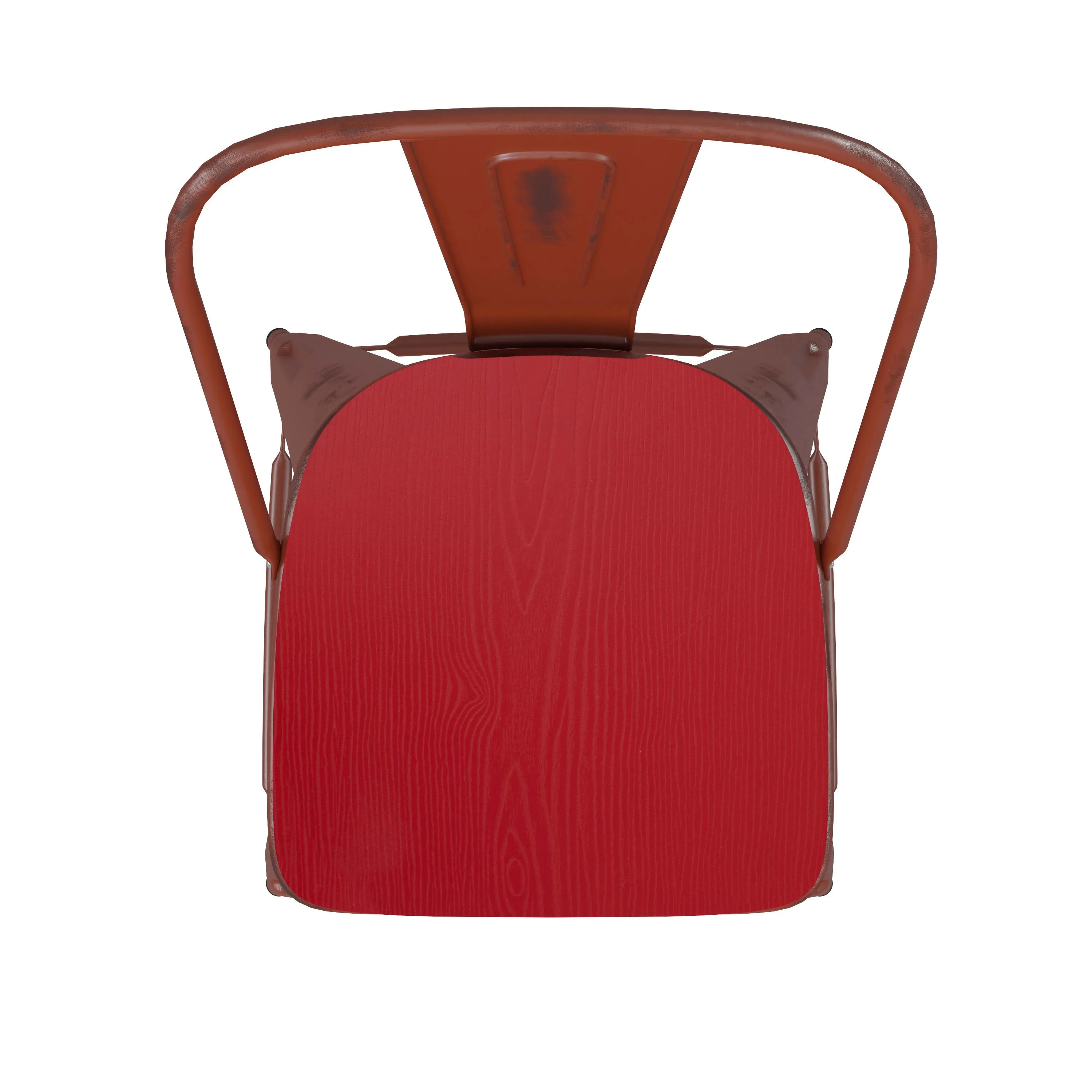 Carly Commercial Grade 30" High Metal Indoor-Outdoor Bar Height Stool with Back and Polystyrene Seat