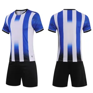 Classic Stripes Soccer Uniforms with Custom Design