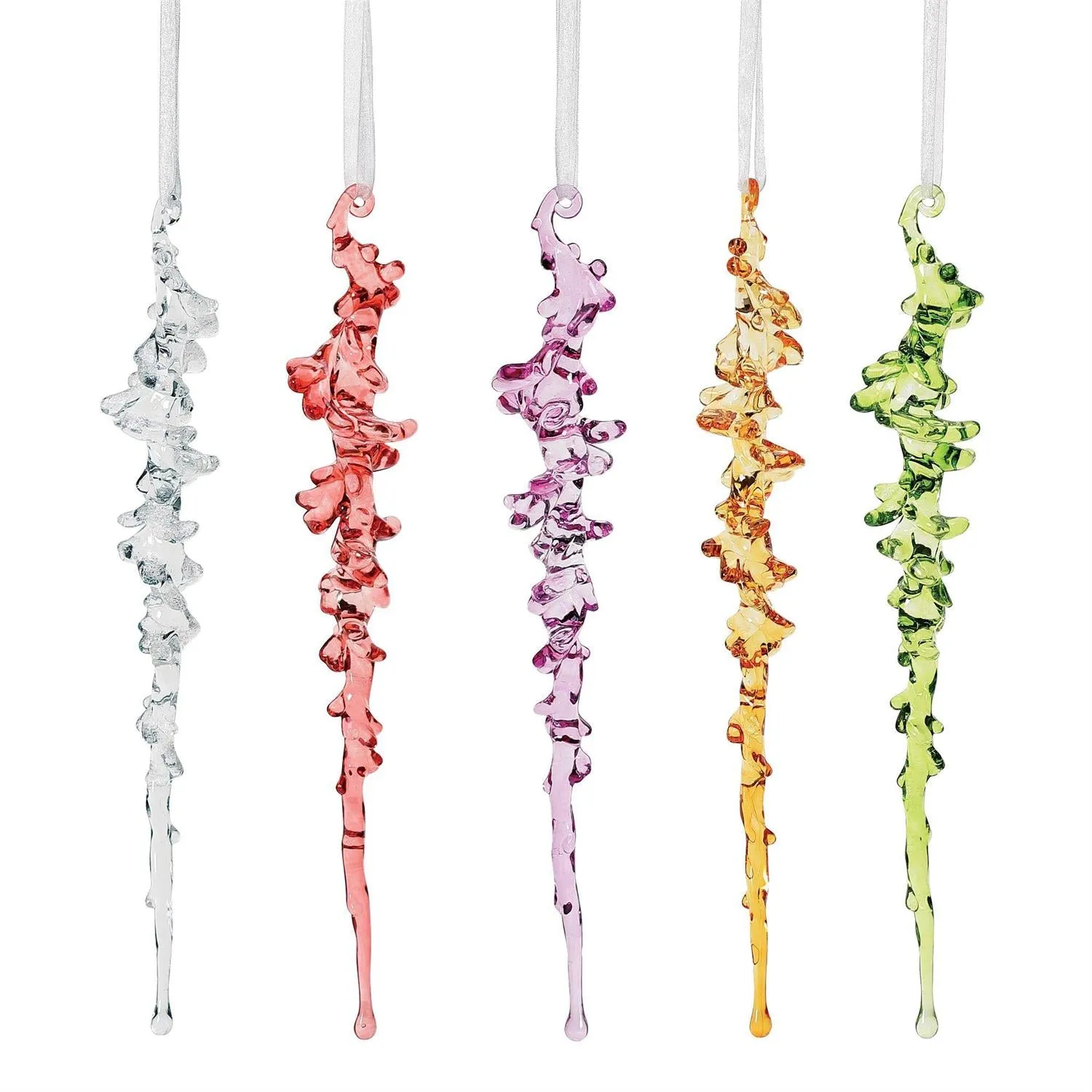 Colorful Icicle Ornaments