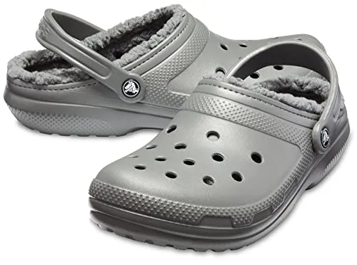 Crocs Classic Lined Clog Slate Grey/Smoke Men's 4, Women's 6 Medium