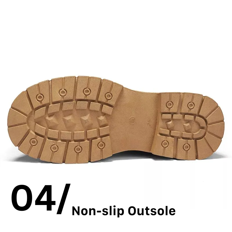Cuzcare Orthopedic Shoes for Men Warm Leather Lace-Up High Top Boots