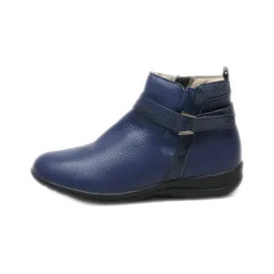 Damart Ankle Boots Pu Leather Blue Colour For Women