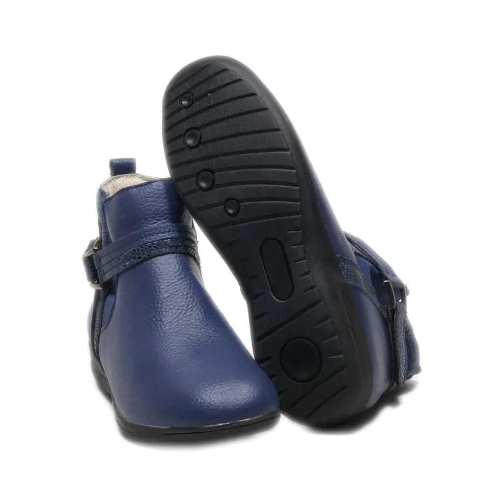 Damart Ankle Boots Pu Leather Blue Colour For Women