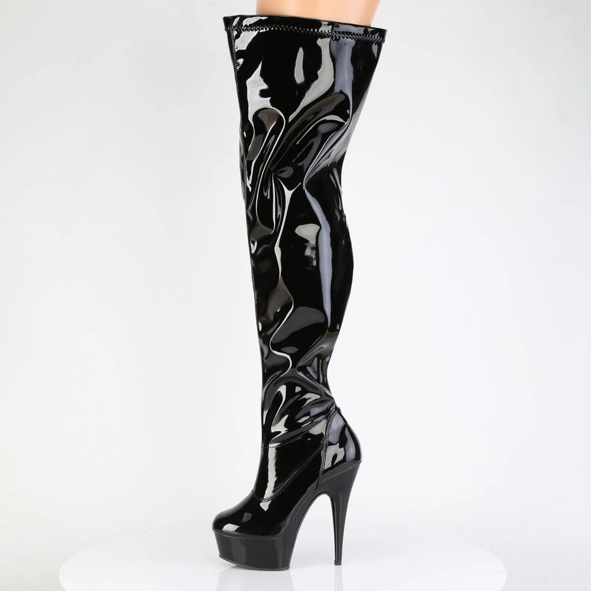 DELIGHT-3000WCF Black Stretch Patent/Black