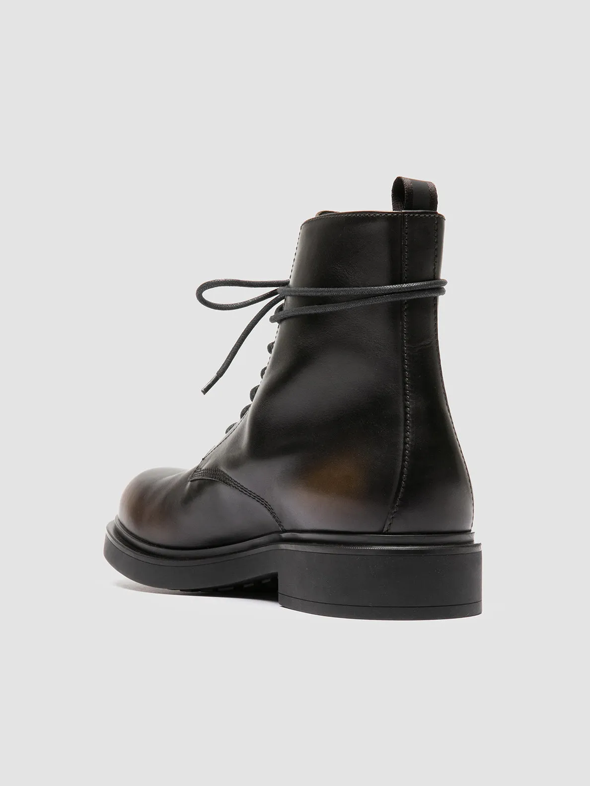 ENGINEER 005 - Green Leather Lace-up Boots