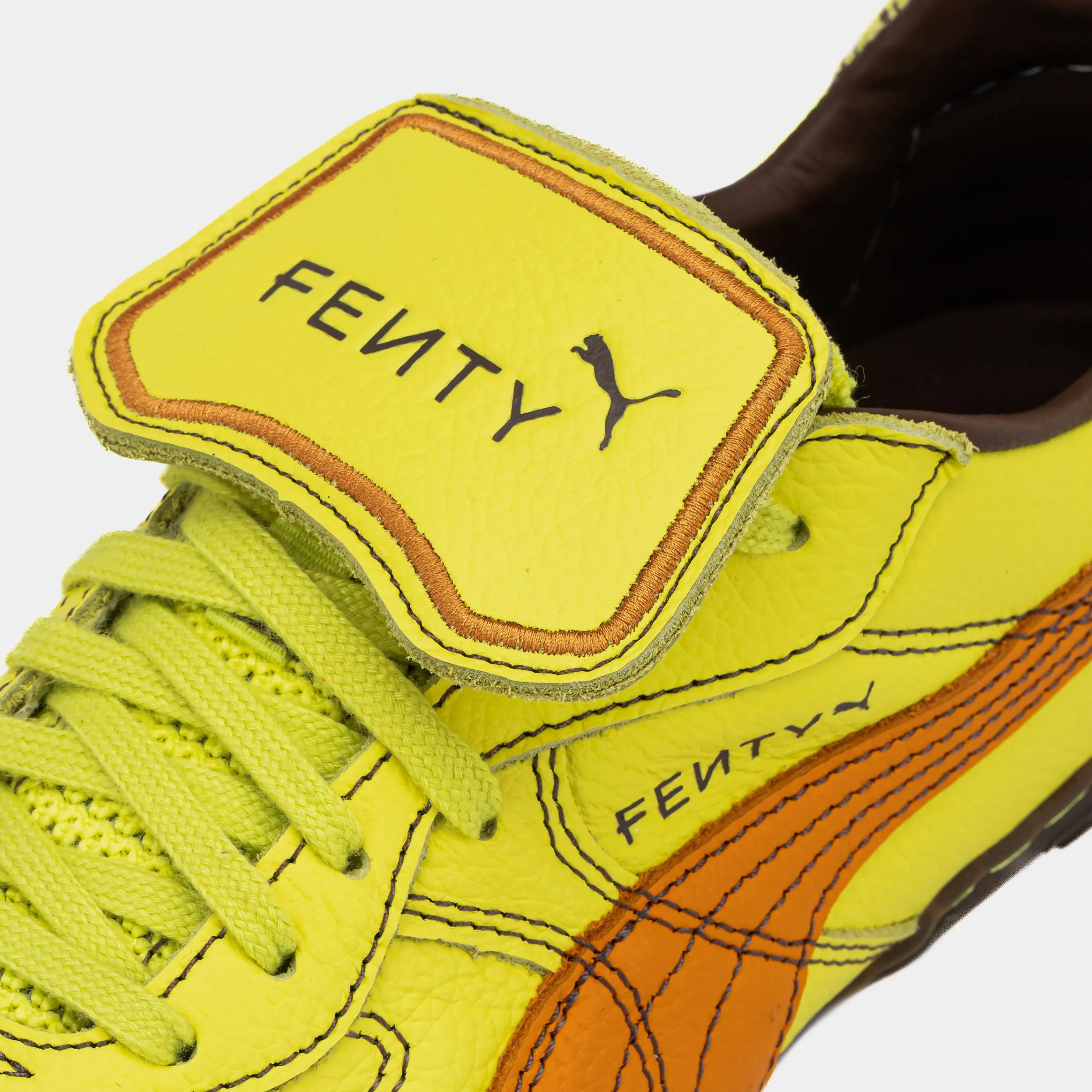 Fenty Avanti LS Stitched Womens Lifestyle Shoes (Lime Green/Pumpkin Pie) Free Shipping
