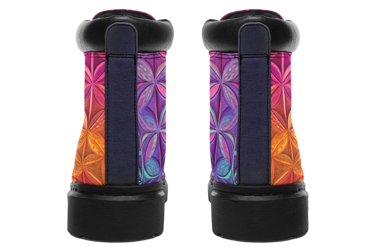 Flower Life Magenta Classic Vibe Boots