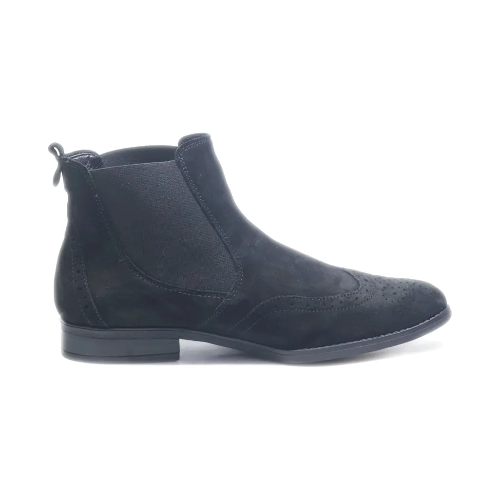 Gabor Ankle Boots Suede Black Colour For Women