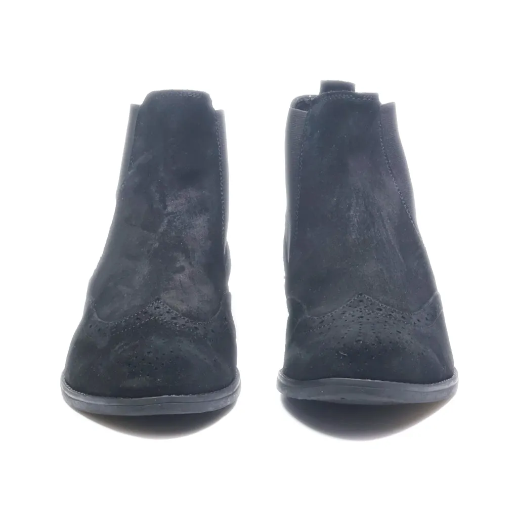 Gabor Ankle Boots Suede Black Colour For Women