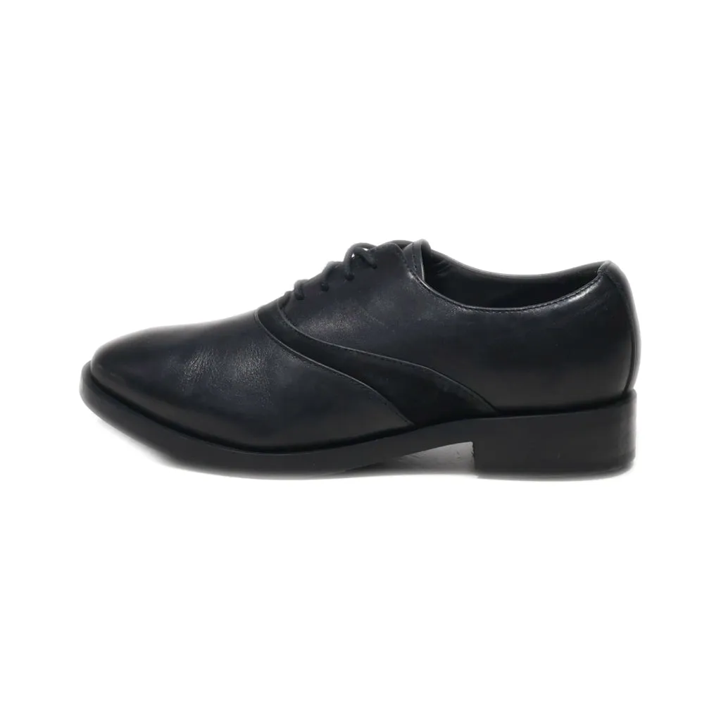 Geox Lace-Up Shoes Leather Black Colour For Kids
