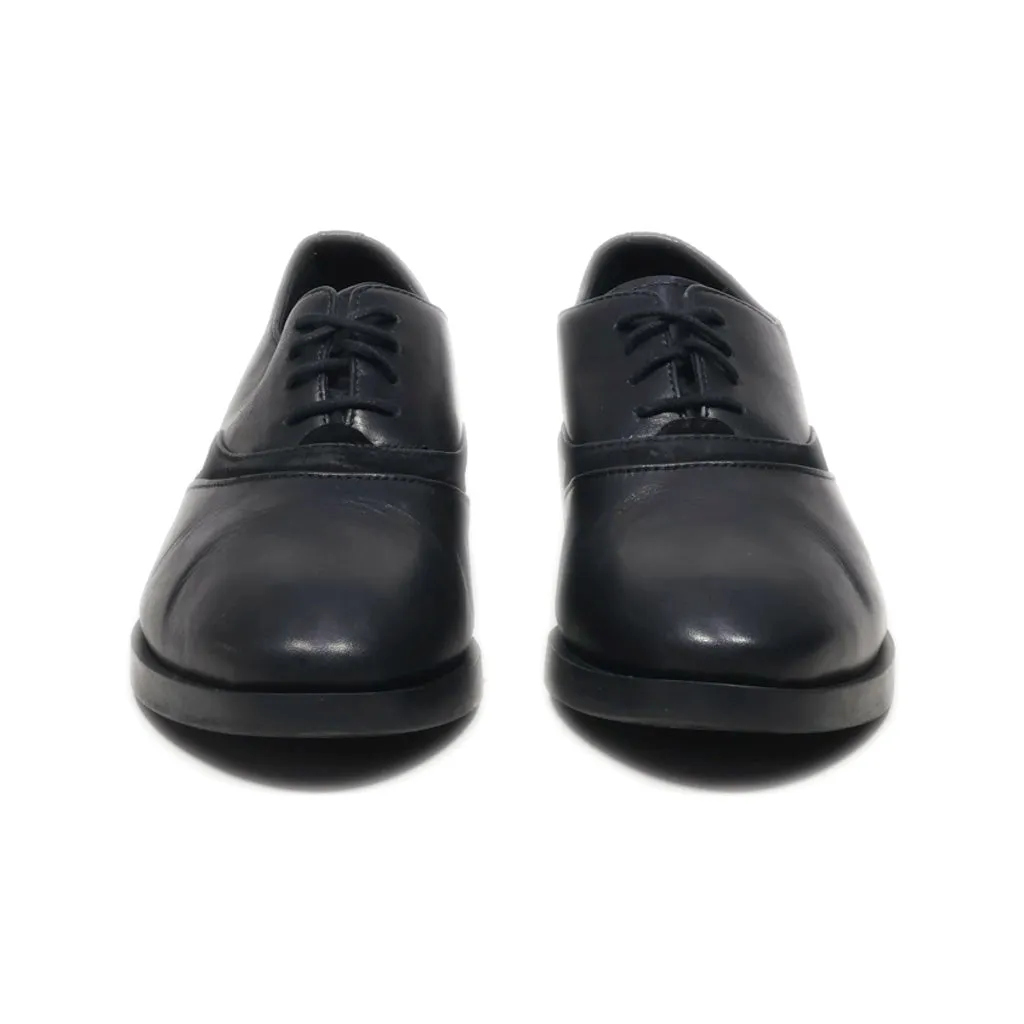 Geox Lace-Up Shoes Leather Black Colour For Kids
