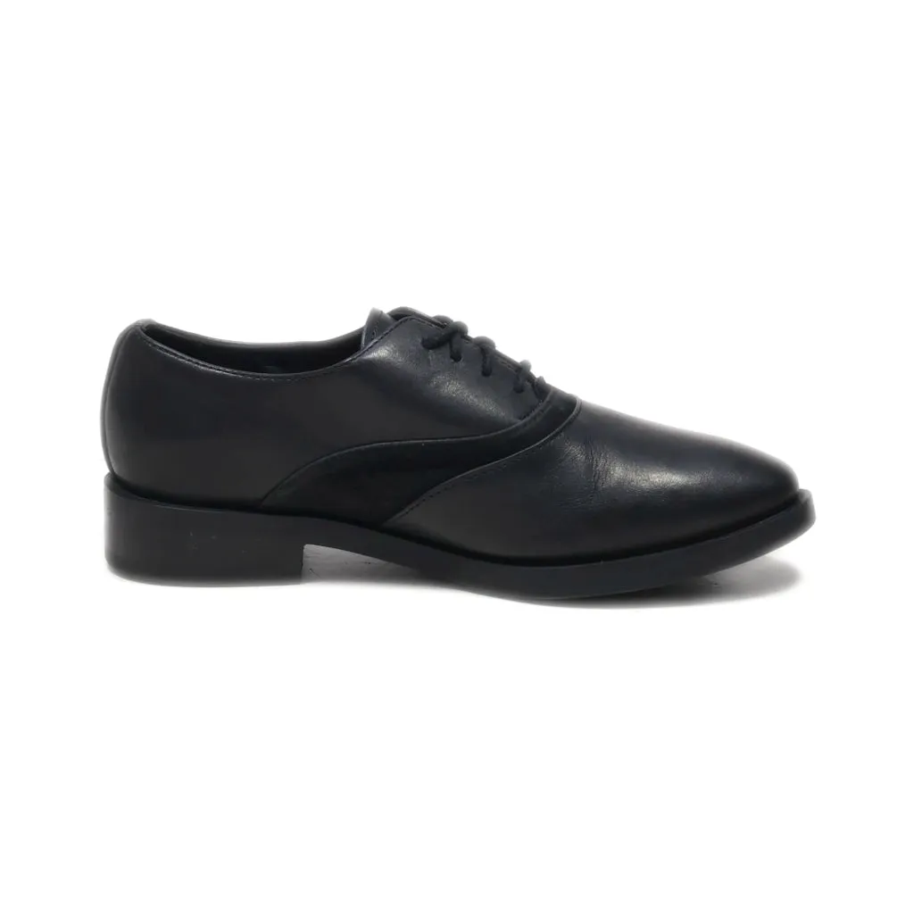 Geox Lace-Up Shoes Leather Black Colour For Kids
