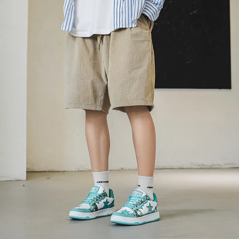 Green Y2K Tennis Star Lace Up Sneakers for Men Women