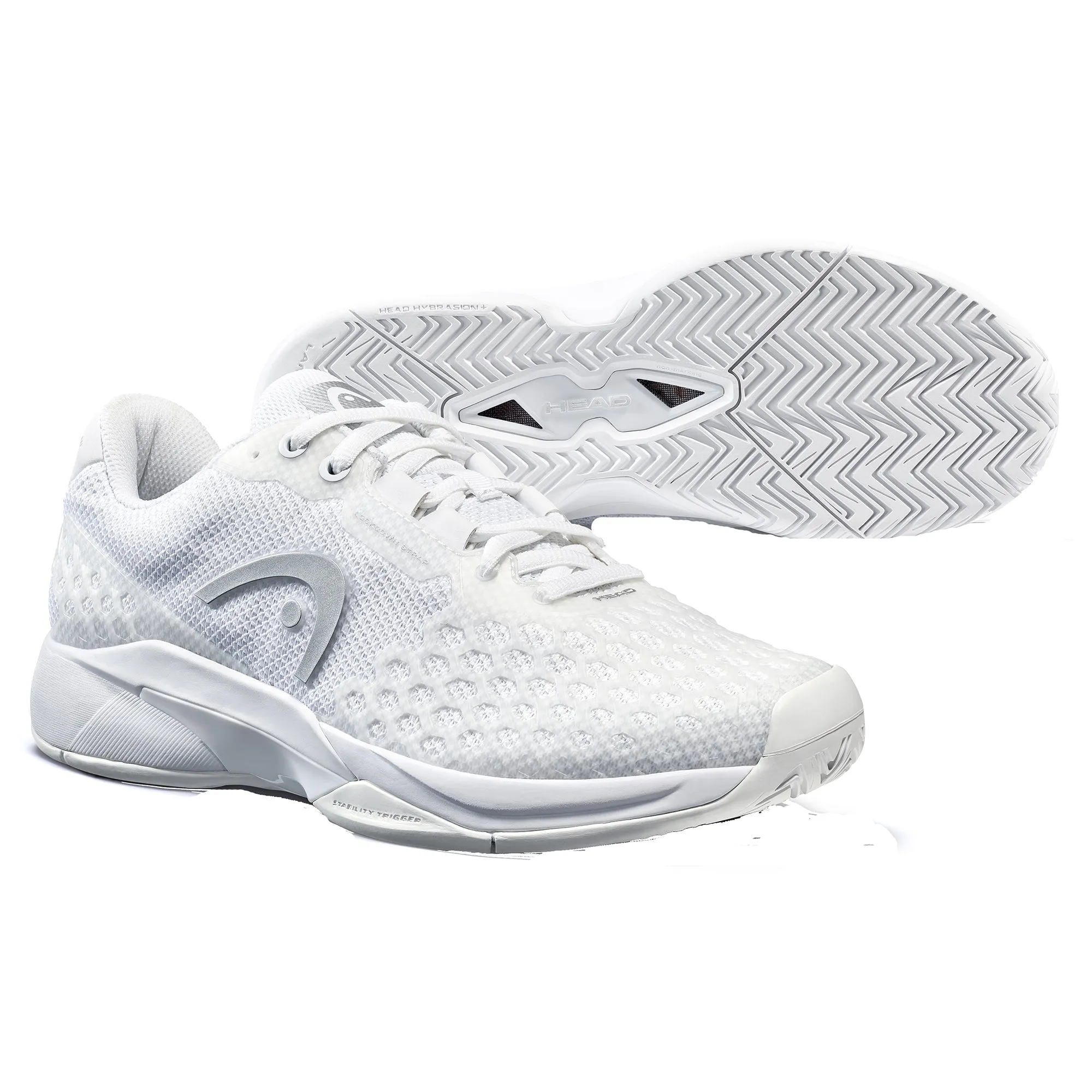 Head Revolt Pro 3.0 White Silver Womens Tennis Shoes