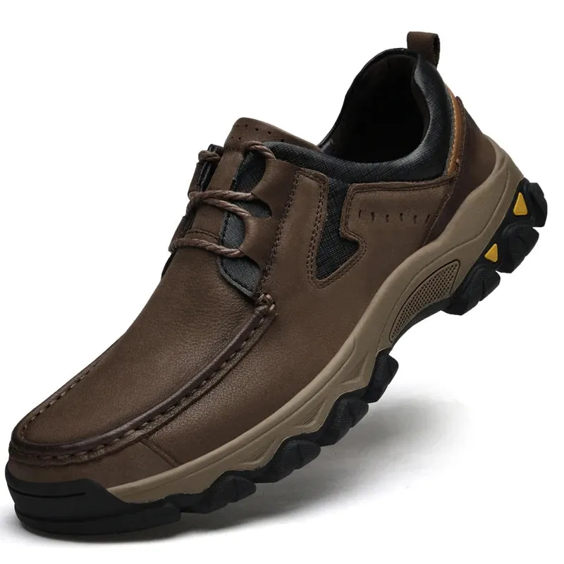 Hnzxzm 100% Genuine Leather Shoes Men Loafers Soft Cow Leather Men Casual Shoes New Male Footwear Business Formal Shoes