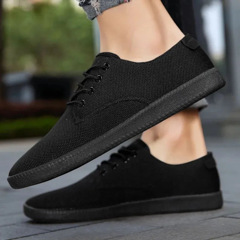 Hnzxzm Anti-slip Casual Shoes for Men Breathable Mesh Sneakers Classic Minimalist Wide Barefoot Shoe Ultralight Trail Tennis