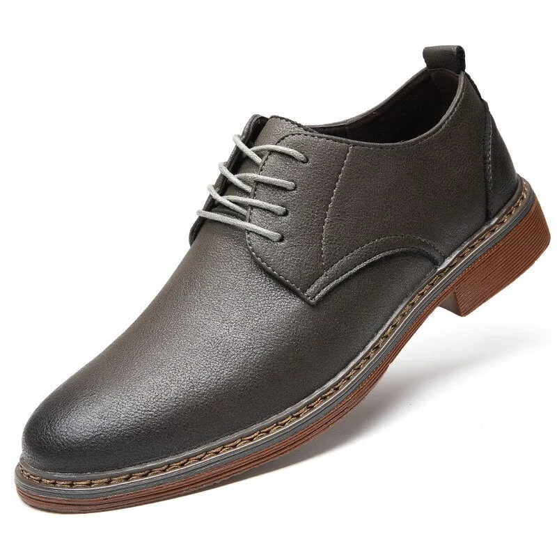 Hnzxzm New Casual Shoes Men Leather Brogue Footwear Men Business Shoes Soft Comfortable Fashion Brand Male Brogues British Style A1718