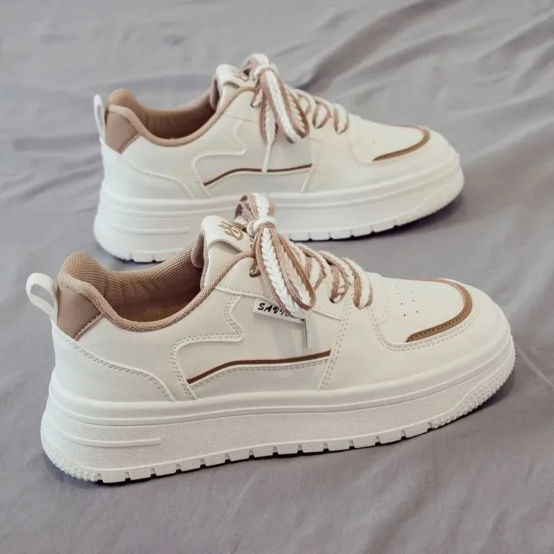 Hnzxzm Platform Running Sneakers Women Tennis shoes Woman Walking Chunky Sneakers white Casual  Vulcanized Shoes