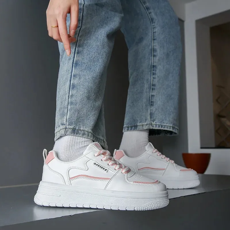 Hnzxzm Platform Running Sneakers Women Tennis shoes Woman Walking Chunky Sneakers white Casual  Vulcanized Shoes
