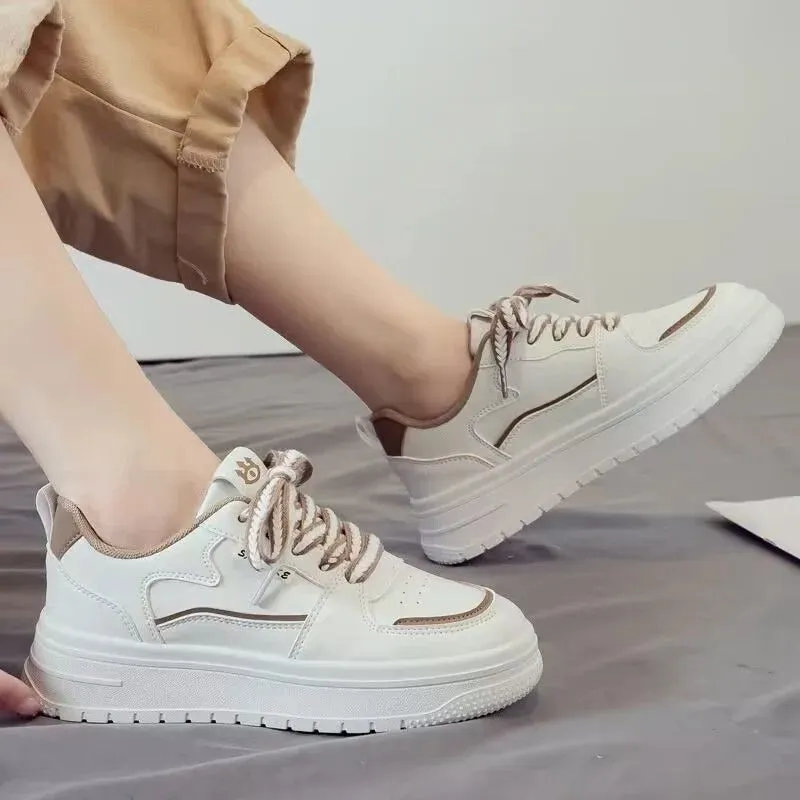 Hnzxzm Platform Running Sneakers Women Tennis shoes Woman Walking Chunky Sneakers white Casual  Vulcanized Shoes