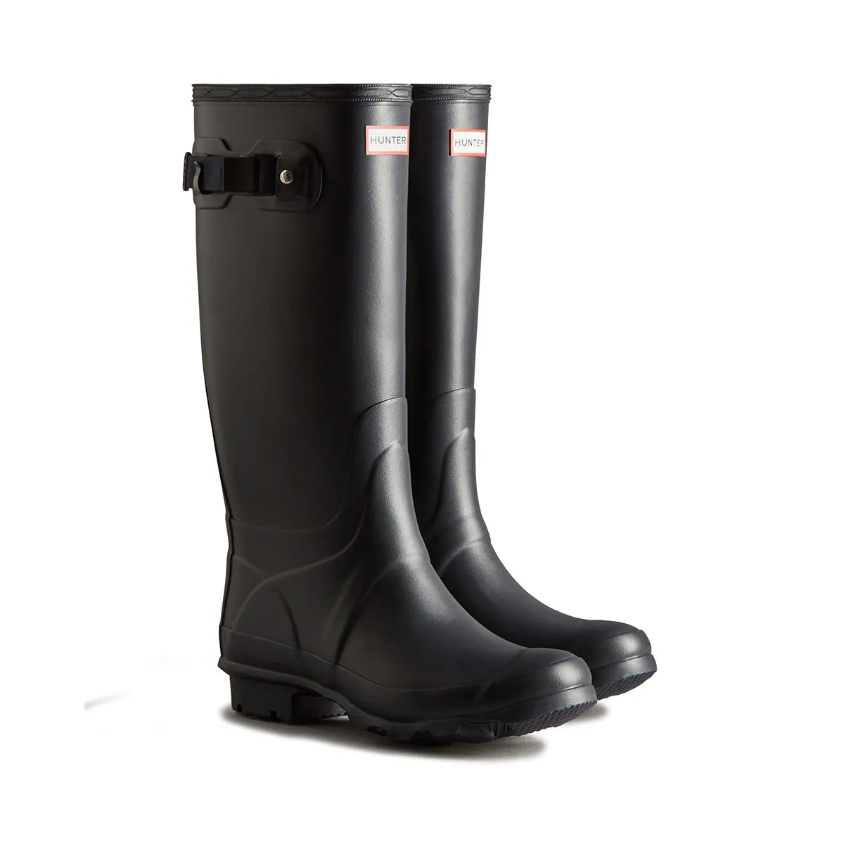 Hunter Women's Huntress Wide Leg Wellington Boots in Navy