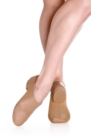 Java JZ43 Caramel Jazz Leather Shoe With Neoprene Insert - Child & Women’s Sizes