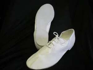 Jazzy -- Full Sole Jazz Oxford, Suede Sole -- White