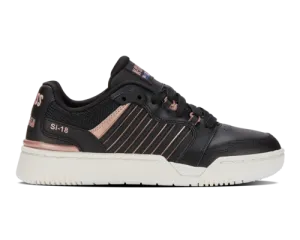 K-Swiss Women's Si-18 Rival Black Rose Gold Shoes