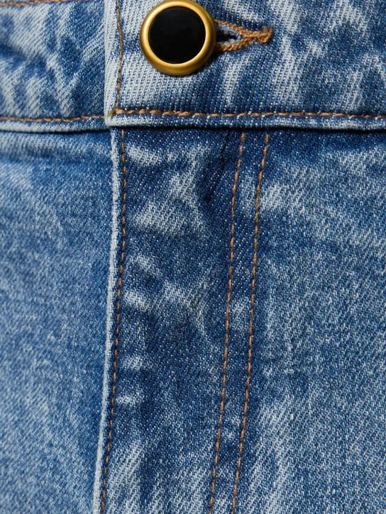 Khaite   Danielle high rise straight jeans 
