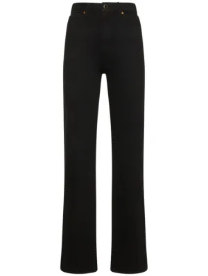 Khaite   Danielle high rise straight jeans 