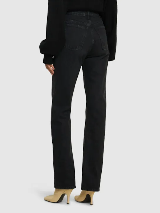 Khaite   Danielle high rise straight jeans 