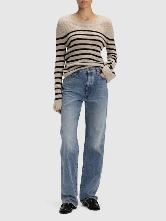 Khaite   Danielle high rise straight jeans 