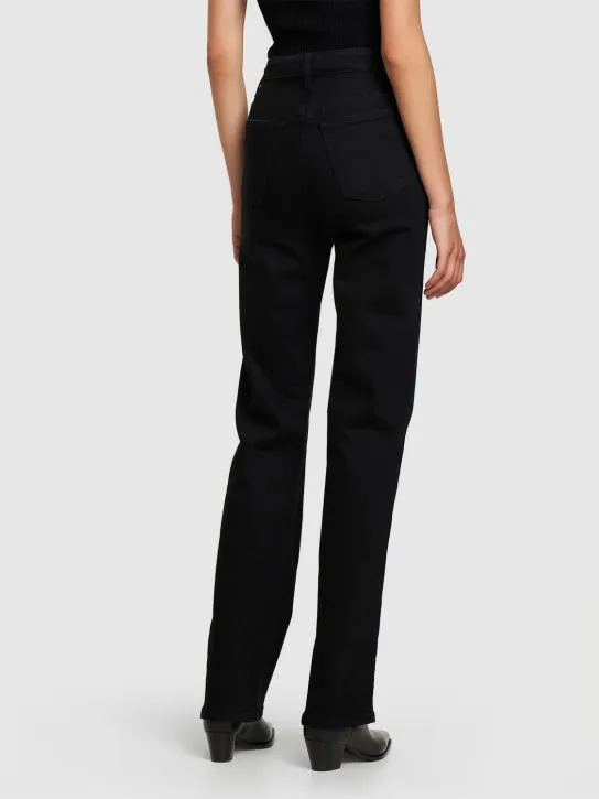Khaite   Danielle high rise straight jeans 