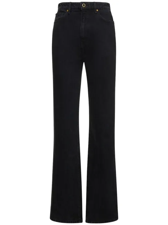 Khaite   Danielle high rise straight jeans 
