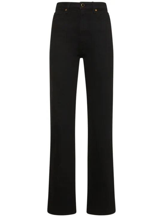 Khaite   Danielle high rise straight jeans 