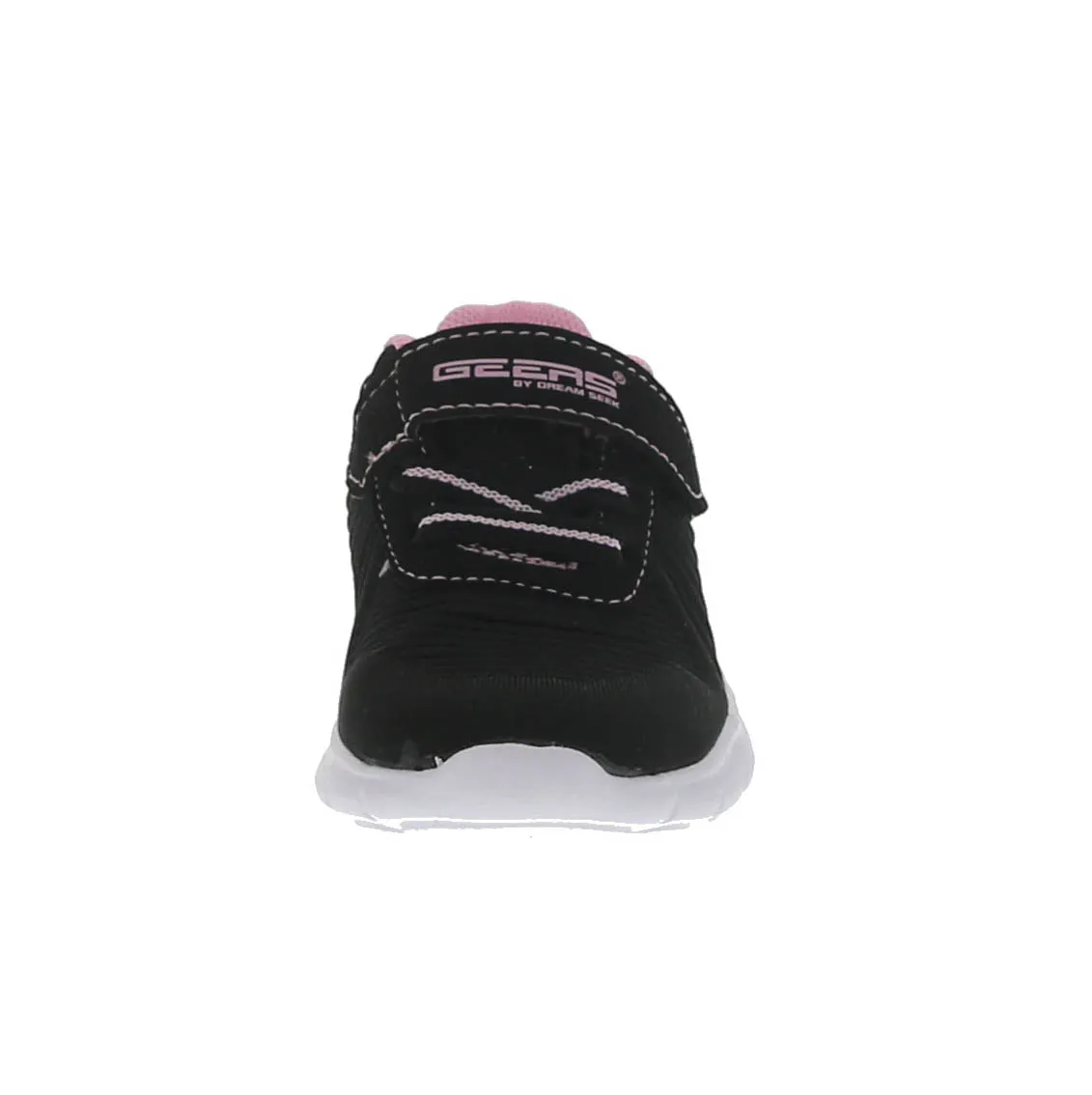 KID'S SHOES BLACK/PINK FABRIC/GLITTER TENNIS TENNIS 6561-18