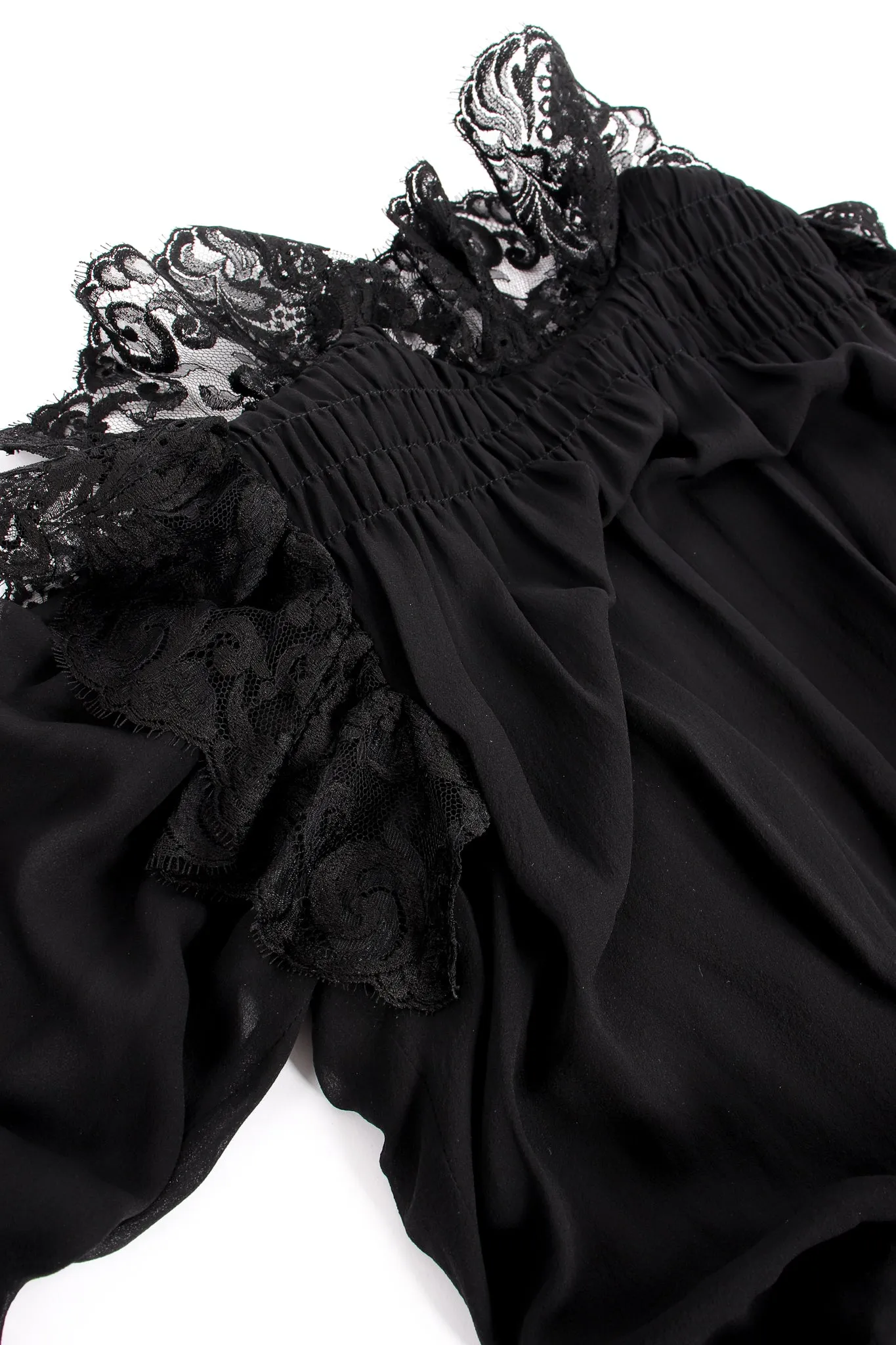 Lace Balloon Sleeve Prairie Dress