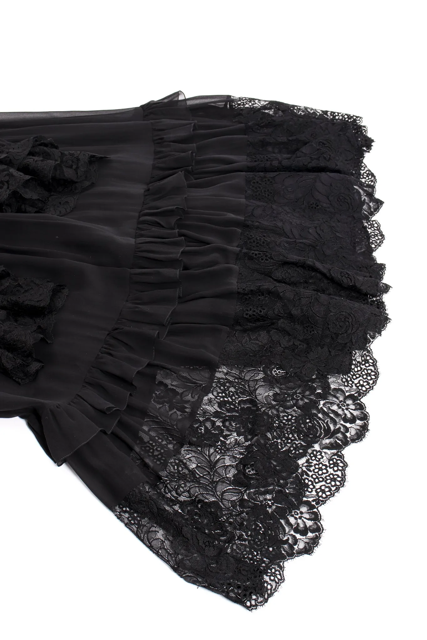 Lace Balloon Sleeve Prairie Dress