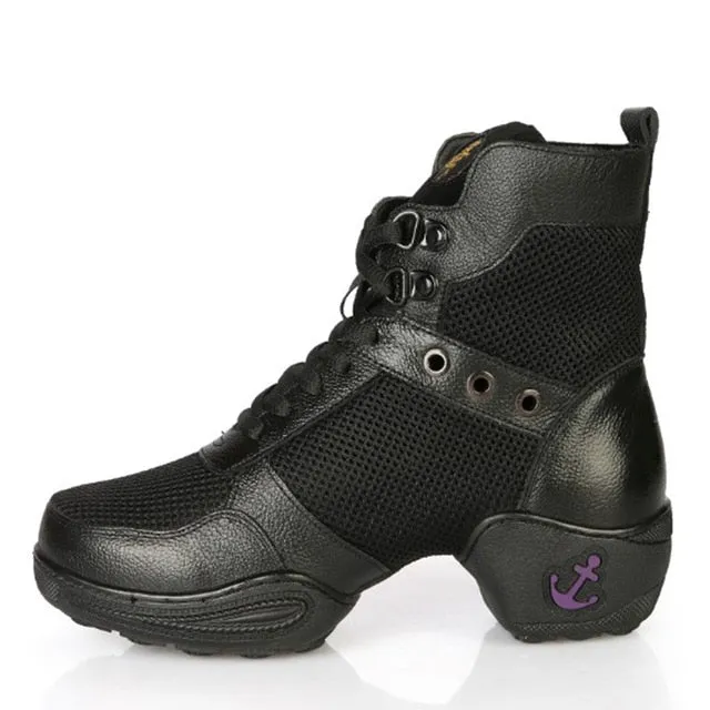 Laced Up Black Dolly Shoe Boots - Ready to Kick Butt!