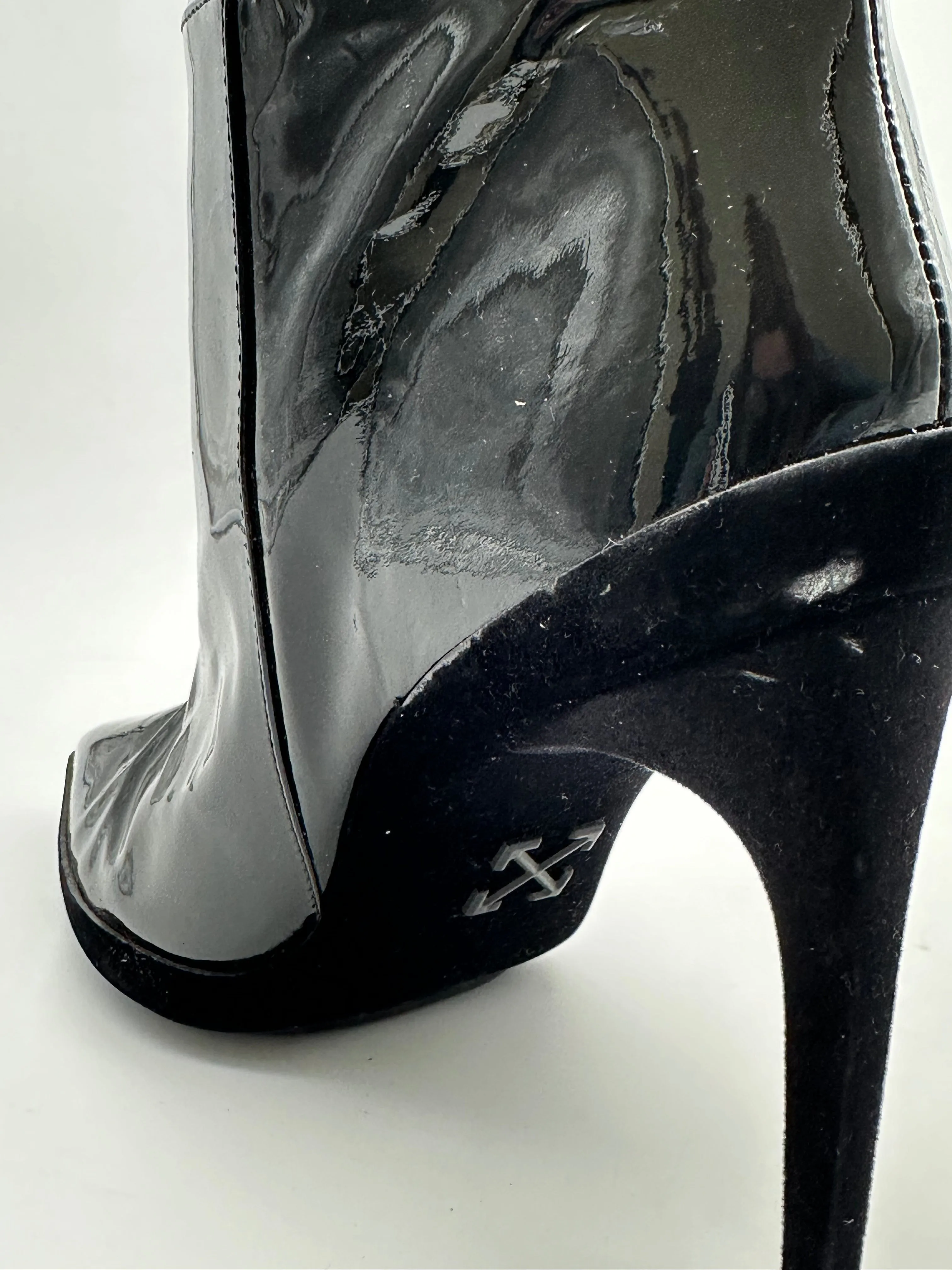 Lacquered High Boots