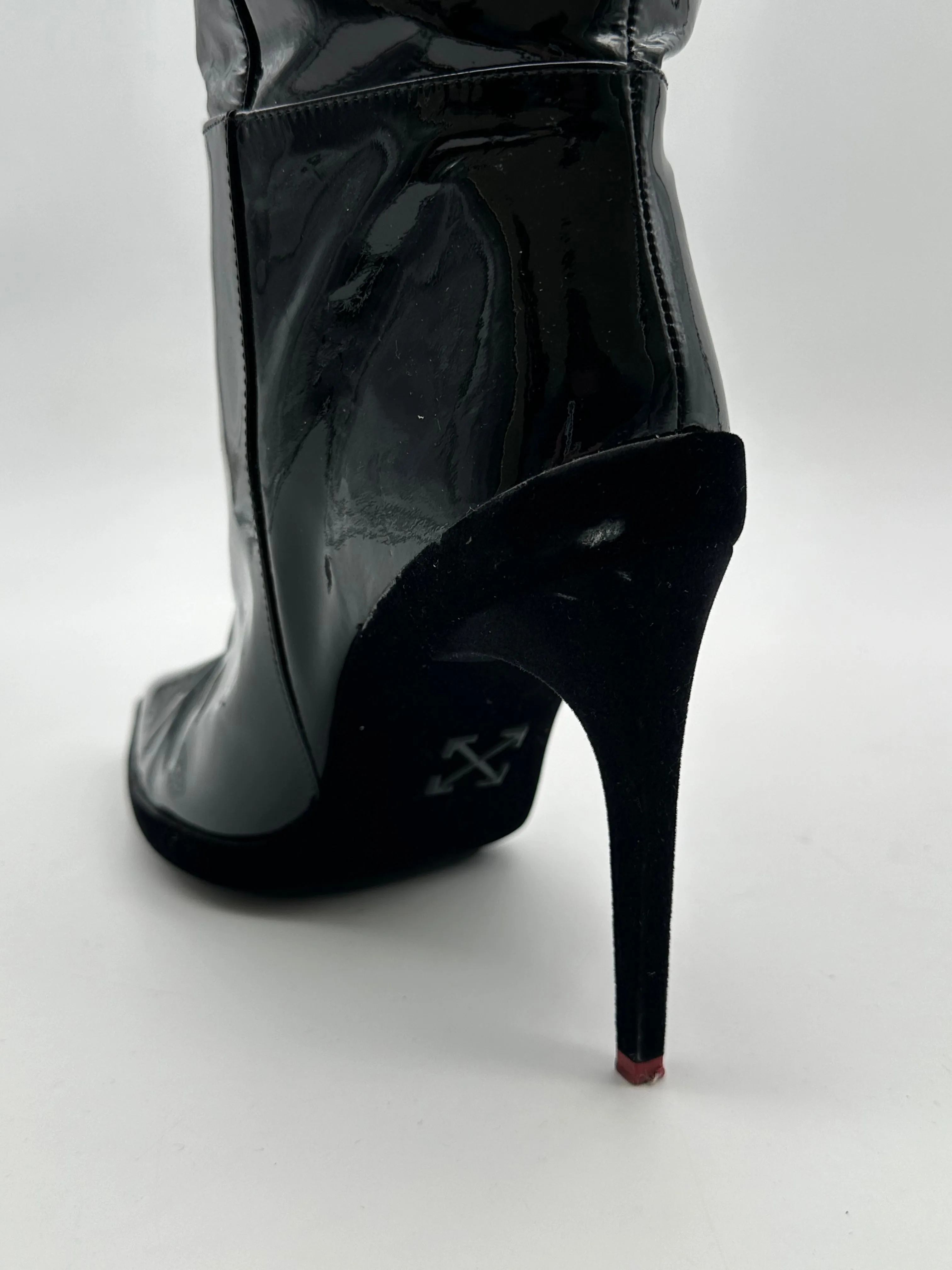 Lacquered High Boots