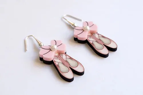 LaliBlue :  World Day : Ballet Shoes Earrings